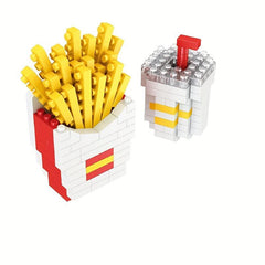 Burger & Chip Cake Puzzle Building Block Kids Gift