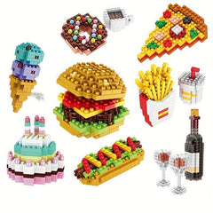 Burger & Chip Cake Puzzle Building Block Kids Gift