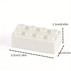 Thick Wall Bricks 2x4 2x3 1x4 Dots Bulk DIY Toy For Kids