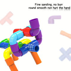 Water Pipe Building Blocks DIY Construction Building Blocks Gift Toys