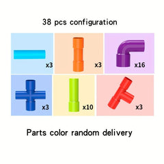 Water Pipe Building Blocks DIY Construction Building Blocks Gift Toys