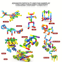 Water Pipe Building Blocks DIY Construction Building Blocks Gift Toys