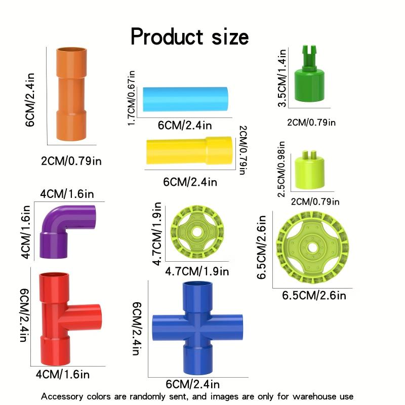 Water Pipe Building Blocks DIY Construction Building Blocks Gift Toys