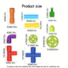 Water Pipe Building Blocks DIY Construction Building Blocks Gift Toys