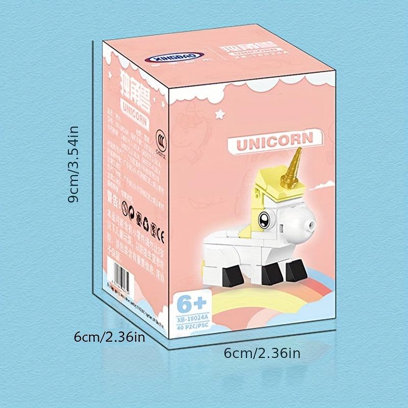 Mini 3D Unicorn Building Block Set DIY Toy Home Decoration