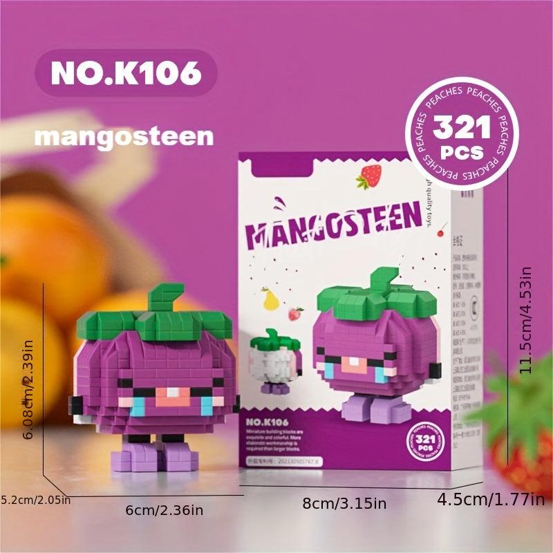 DIY Cartoon Fruit Building Blocks Toy Set - Kids Gift - Decoration