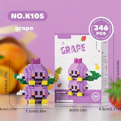 DIY Cartoon Fruit Building Blocks Toy Set - Kids Gift - Decoration