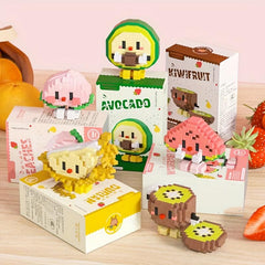 DIY Cartoon Fruit Building Blocks Toy Set - Kids Gift - Decoration