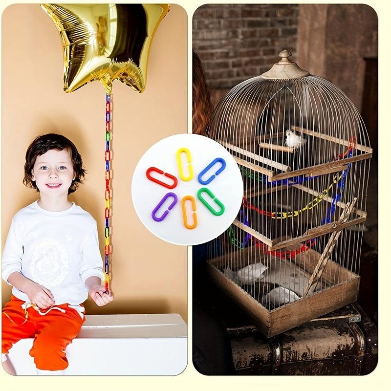 Rainbow C Hook Chain Toy for Kids' Playroom