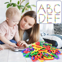 Rainbow C Hook Chain Toy for Kids' Playroom