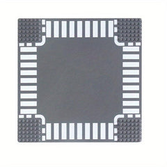10.04inch Small Particle Road Building Block Base Plate City Street View