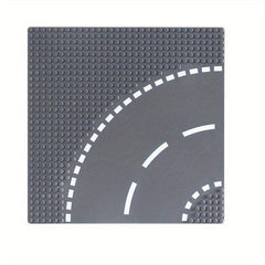 10.04inch Small Particle Road Building Block Base Plate City Street View