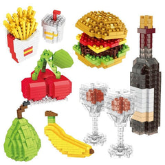 Fast Food 3D Model Building Blocks DIY Puzzle Toy Gift
