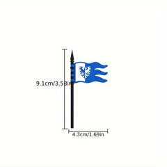 7pcs Ancient Building Block Fingers Accessories Flags Shields Assembly Toys
