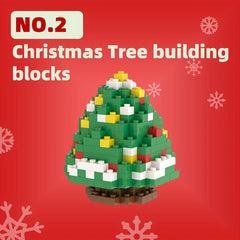 Christmas Building Block Gift Santa Claus Christmas Tree Elk And Boots Set