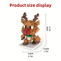 Christmas Building Block Gift Santa Claus Christmas Tree Elk And Boots Set