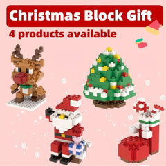 Christmas Building Block Gift Santa Claus Christmas Tree Elk And Boots Set