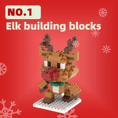 Christmas Building Block Gift Santa Claus Christmas Tree Elk And Boots Set
