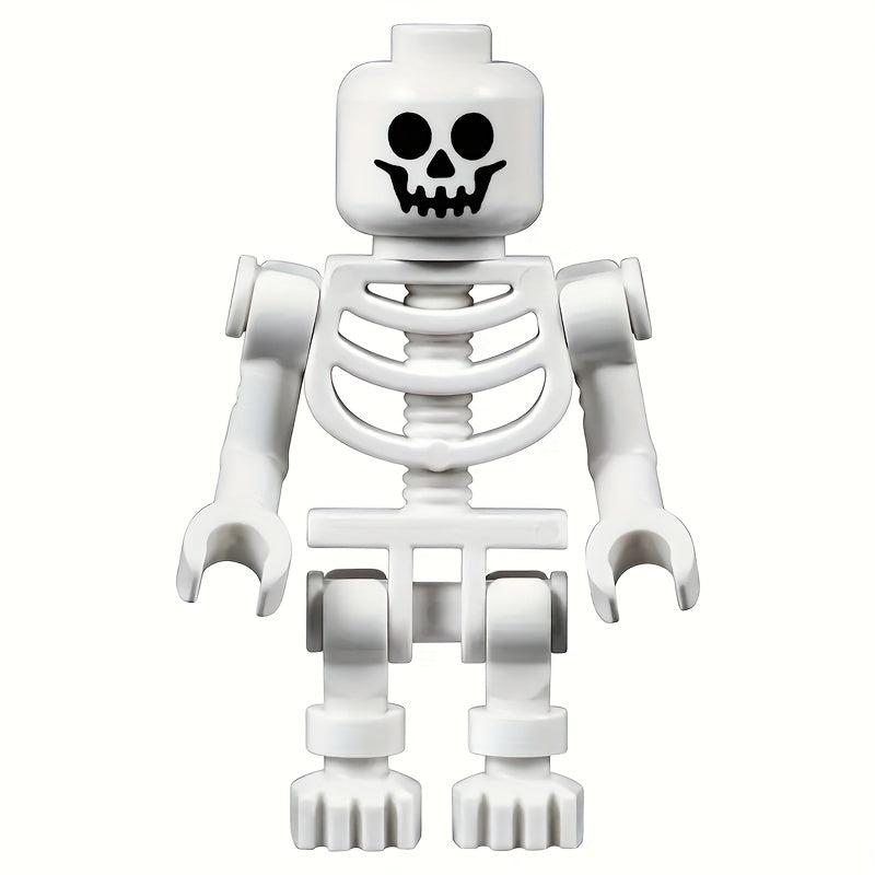 10pcs Skeleton Building Blocks Characters Mini Building Blocks With Weapons