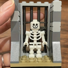 10pcs Skeleton Building Blocks Characters Mini Building Blocks With Weapons