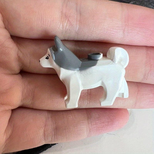 Adorable Mini Siberian Husky Building Blocks Toy