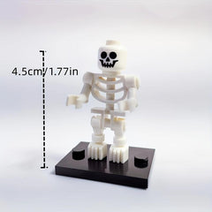 Skull Building Blocks Minifigures Construction Model Creative Collection Toy