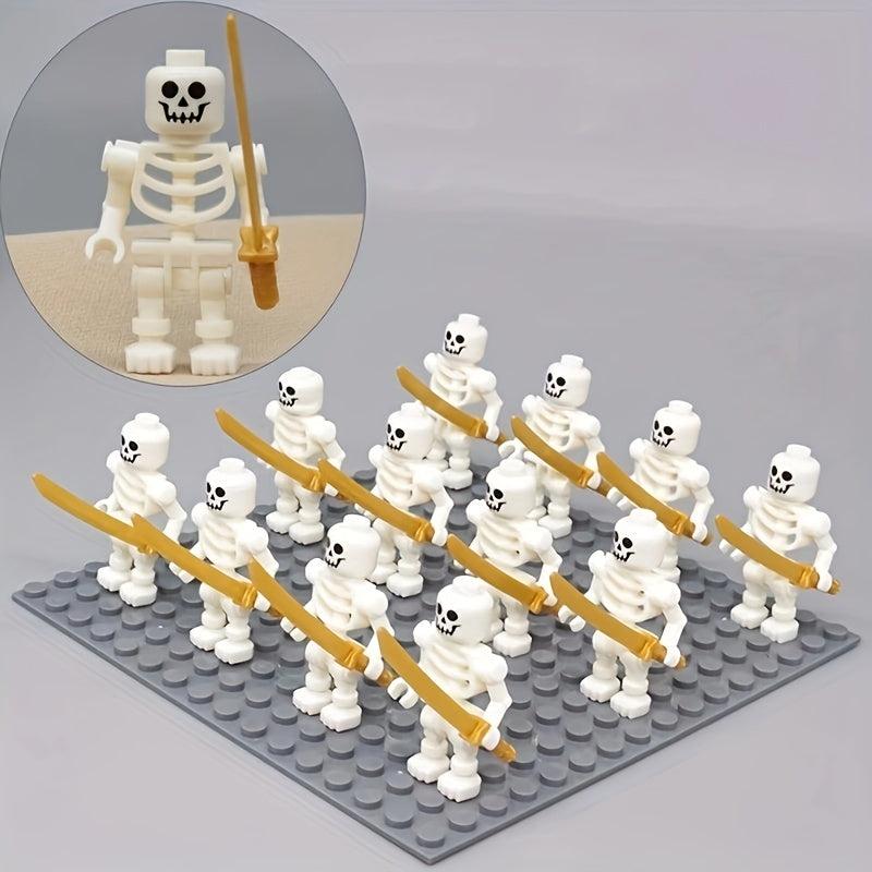 Skull Building Blocks Minifigures Construction Model Creative Collection Toy