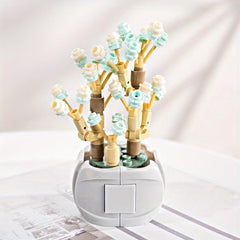 Eternal Flower Toy Puzzle Gift Succulent Green Plant Building Blocks