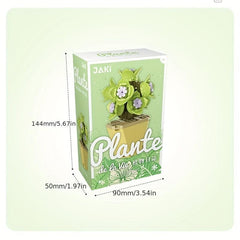 Eternal Flower Toy Puzzle Gift Succulent Green Plant Building Blocks