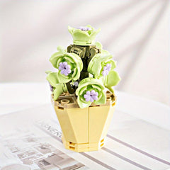 Eternal Flower Toy Puzzle Gift Succulent Green Plant Building Blocks