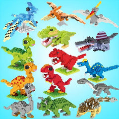 Dinosaur Building Blocks DIY Decorations Boys Girls Birthday Favors