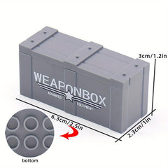 Military Weapon Case Building Block Toy for Kids
