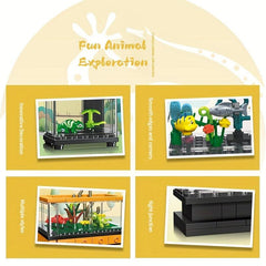Building Blocks Animal Observation Box Fish Tank Decoration
