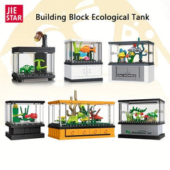 Building Blocks Animal Observation Box Fish Tank Decoration