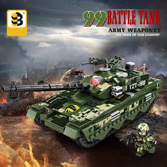 Building Blocks Kit Toy Type 99 Tank Toy Gift Military Series