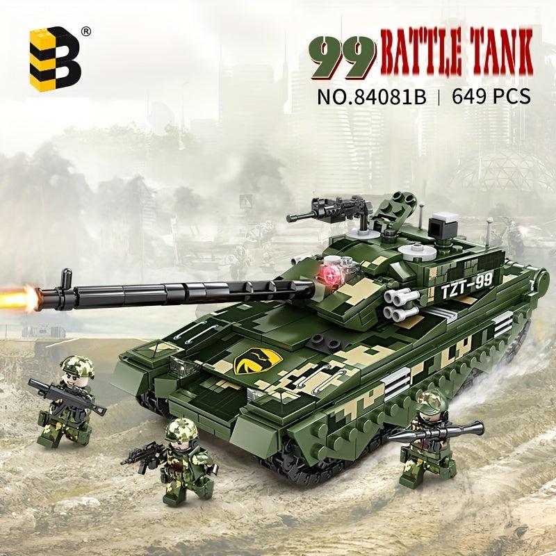 Building Blocks Kit Toy Type 99 Tank Toy Gift Military Series