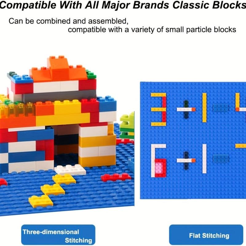 6 Packs Classic Baseplates Building Plates 100% Compatible 7 X 7 Multicolored