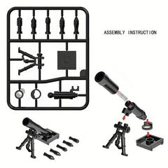 6 Military Minifigures Set with Heavy Weapons and Accessories