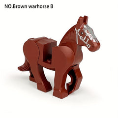 Knight Horse Building Blocks for Character Toy Halloween Thanksgiving