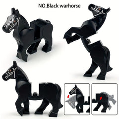 Knight Horse Building Blocks for Character Toy Halloween Thanksgiving