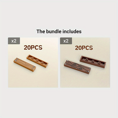 20pcs City Wooden Building Blocks House Accesso