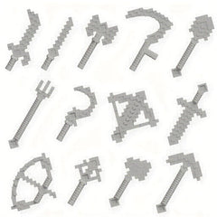 78pcs Colorful Weapon Equipment Building Blocks Toys