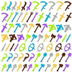78pcs Colorful Weapon Equipment Building Blocks Toys