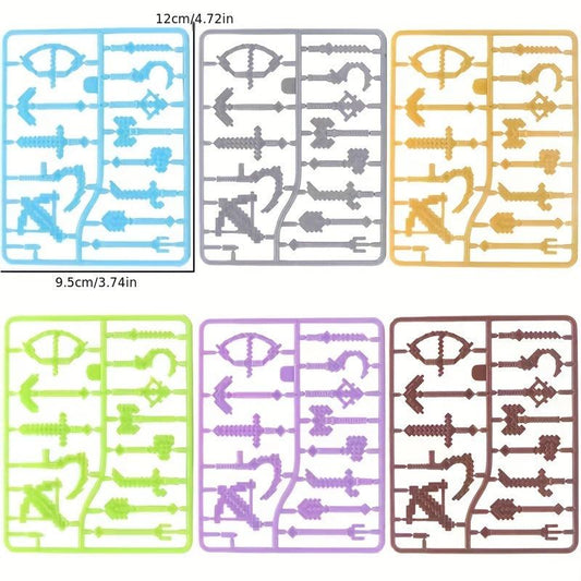 78pcs Colorful Weapon Equipment Building Blocks Toys