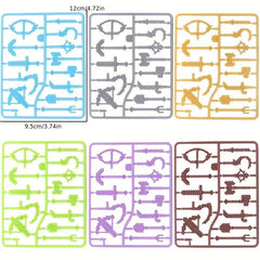 78pcs Colorful Weapon Equipment Building Blocks Toys