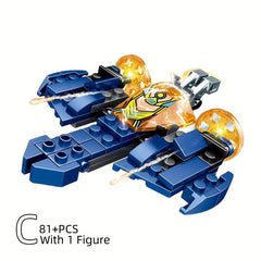 Space Fighter Building Blocks Mech Battle Starship Building Blocks