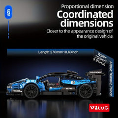 Build Your Own Sports Car Educational Building Block Toy Set for Kids