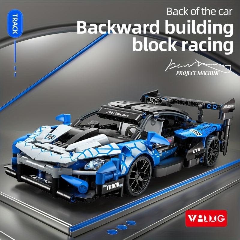 Build Your Own Sports Car Educational Building Block Toy Set for Kids