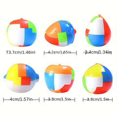 3D Puzzle Luban Lock Keychain Brain Teaser Game Magic Cube Educational Toys
