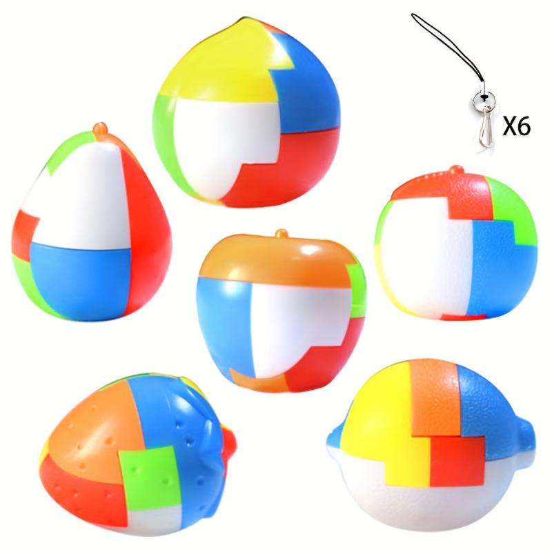3D Puzzle Luban Lock Keychain Brain Teaser Game Magic Cube Educational Toys
